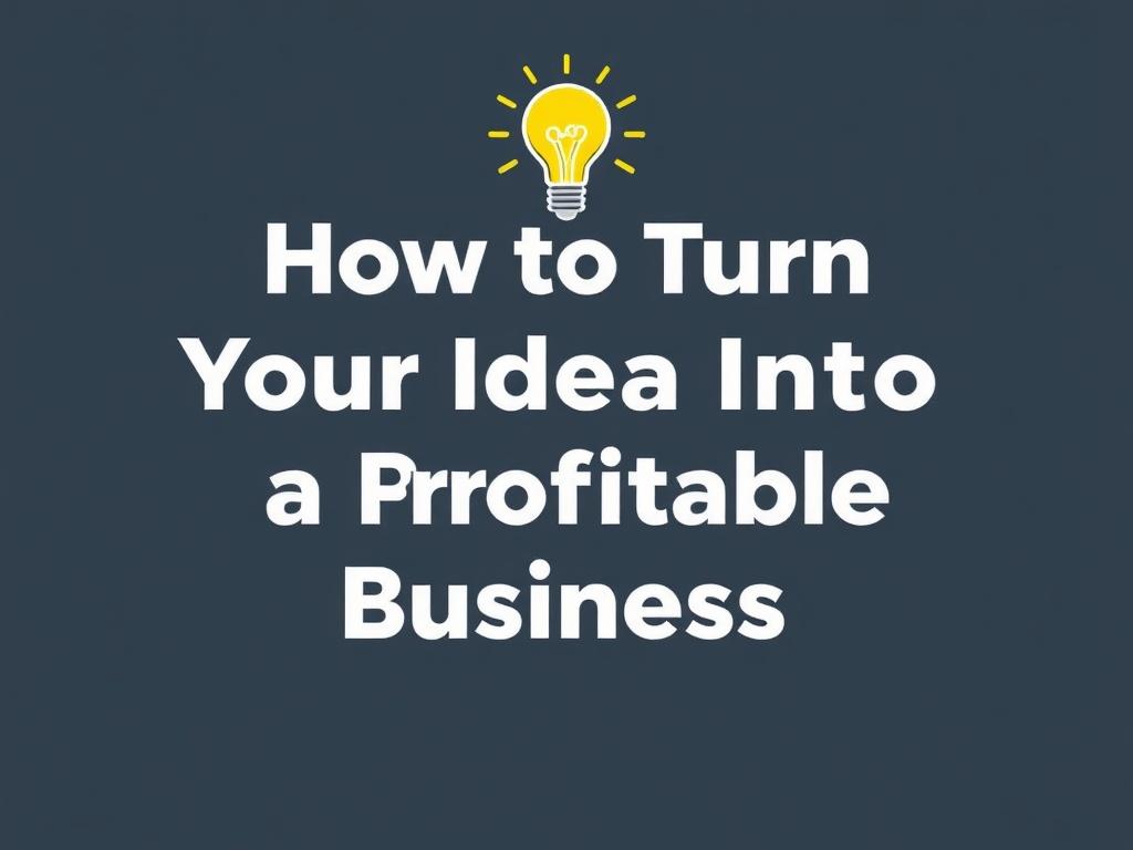 Turn a spark into income: building a business from your idea